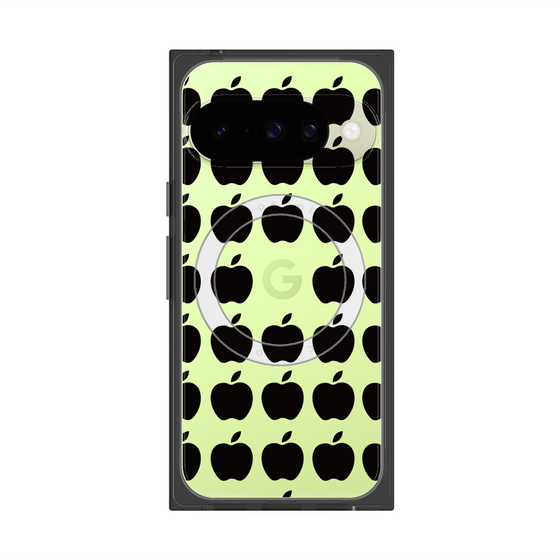 プレミアムスクエアケース with Pixelsnap［ Apple - Black ］