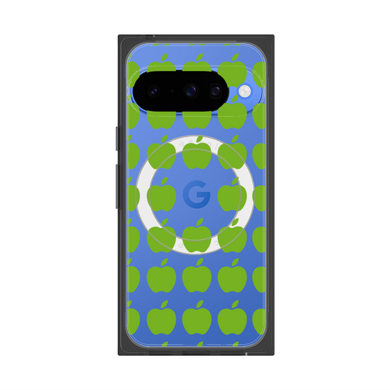 プレミアムスクエアケース with Pixelsnap［ Apple - Green ］