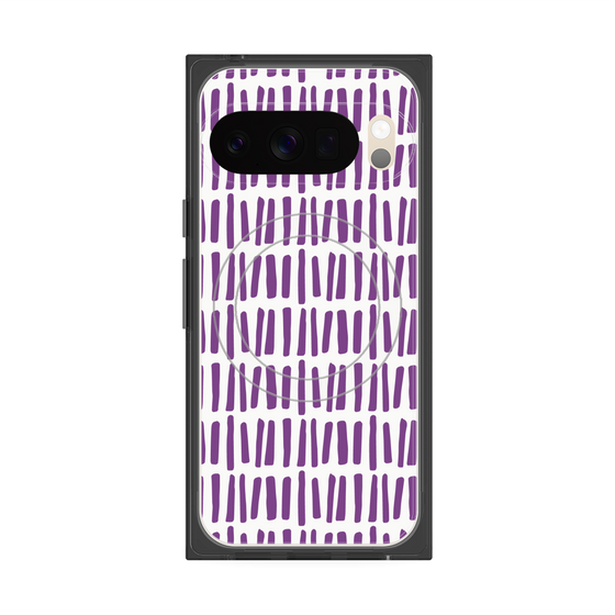 プレミアムスクエアケース with Pixelsnap［ Nordic - Purple ］