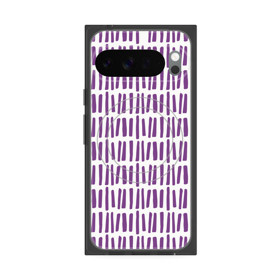 プレミアムスクエアケース with Pixelsnap［ Nordic - Purple ］