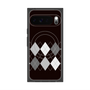 プレミアムスクエアケース with Pixelsnap［ Nordic Argyle - Black ］