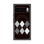 プレミアムスクエアケース with Pixelsnap［ Nordic Argyle - Black ］