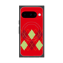 プレミアムスクエアケース with Pixelsnap［ Nordic Argyle - Red ］