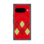 プレミアムスクエアケース with Pixelsnap［ Nordic Argyle - Red ］