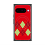 プレミアムスクエアケース with Pixelsnap［ Nordic Argyle - Red ］