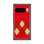 プレミアムスクエアケース with Pixelsnap［ Nordic Argyle - Red ］