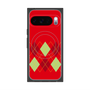プレミアムスクエアケース with Pixelsnap［ Nordic Argyle - Red ］