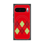 プレミアムスクエアケース with Pixelsnap［ Nordic Argyle - Red ］