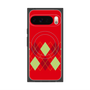 プレミアムスクエアケース with Pixelsnap［ Nordic Argyle - Red ］