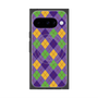 プレミアムスクエアケース with Pixelsnap［ Argyle - Purple ］