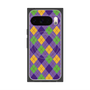 プレミアムスクエアケース with Pixelsnap［ Argyle - Purple ］