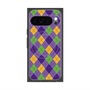 プレミアムスクエアケース with Pixelsnap［ Argyle - Purple ］