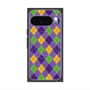 プレミアムスクエアケース with Pixelsnap［ Argyle - Purple ］