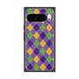 プレミアムスクエアケース with Pixelsnap［ Argyle - Purple ］