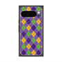 プレミアムスクエアケース with Pixelsnap［ Argyle - Purple ］