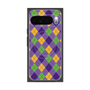 プレミアムスクエアケース with Pixelsnap［ Argyle - Purple ］