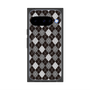 プレミアムスクエアケース with Pixelsnap［ Argyle - Black ］