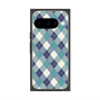 プレミアムスクエアケース with Pixelsnap［ Argyle - Blue ］