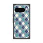 プレミアムスクエアケース with Pixelsnap［ Argyle - Blue ］