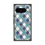 プレミアムスクエアケース with Pixelsnap［ Argyle - Blue ］