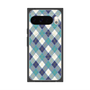 プレミアムスクエアケース with Pixelsnap［ Argyle - Blue ］