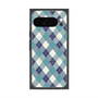 プレミアムスクエアケース with Pixelsnap［ Argyle - Blue ］