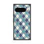 プレミアムスクエアケース with Pixelsnap［ Argyle - Blue ］