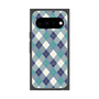 プレミアムスクエアケース with Pixelsnap［ Argyle - Blue ］