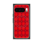 プレミアムスクエアケース with Pixelsnap［ Argyle - Red ］