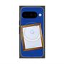プレミアムスクエアケース with Pixelsnap［ Photo Frame - Blue ］