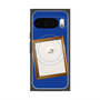 プレミアムスクエアケース with Pixelsnap［ Photo Frame - Blue ］