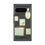 プレミアムスクエアケース with Pixelsnap［ Photo Frames - Gray ］