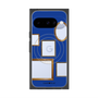 プレミアムスクエアケース with Pixelsnap［ Photo Frames - Blue ］