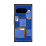 プレミアムスクエアケース with Pixelsnap［ Photo Frames - Blue ］