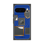 プレミアムスクエアケース with Pixelsnap［ Photo Frames - Blue ］