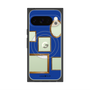 プレミアムスクエアケース with Pixelsnap［ Photo Frames - Blue ］