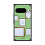 プレミアムスクエアケース with Pixelsnap［ Photo Frames - Light Green ］