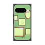 プレミアムスクエアケース with Pixelsnap［ Photo Frames - Light Green ］
