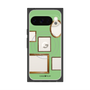 プレミアムスクエアケース with Pixelsnap［ Photo Frames - Light Green ］