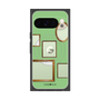 プレミアムスクエアケース with Pixelsnap［ Photo Frames - Light Green ］
