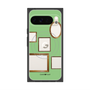プレミアムスクエアケース with Pixelsnap［ Photo Frames - Light Green ］