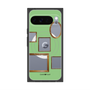 プレミアムスクエアケース with Pixelsnap［ Photo Frames - Light Green ］