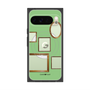 プレミアムスクエアケース with Pixelsnap［ Photo Frames - Light Green ］