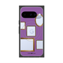 プレミアムスクエアケース with Pixelsnap［ Photo Frames - Purple ］