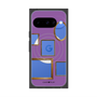 プレミアムスクエアケース with Pixelsnap［ Photo Frames - Purple ］