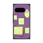 プレミアムスクエアケース with Pixelsnap［ Photo Frames - Purple ］