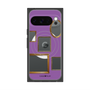 プレミアムスクエアケース with Pixelsnap［ Photo Frames - Purple ］