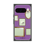 プレミアムスクエアケース with Pixelsnap［ Photo Frames - Purple ］