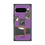 プレミアムスクエアケース with Pixelsnap［ Photo Frames - Purple ］