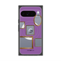 プレミアムスクエアケース with Pixelsnap［ Photo Frames - Purple ］